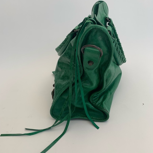 Balenciaga Green Classic City Leather Tote Bag - Picture 6 of 8